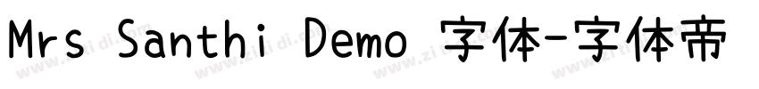 Mrs Santhi Demo 字体字体转换